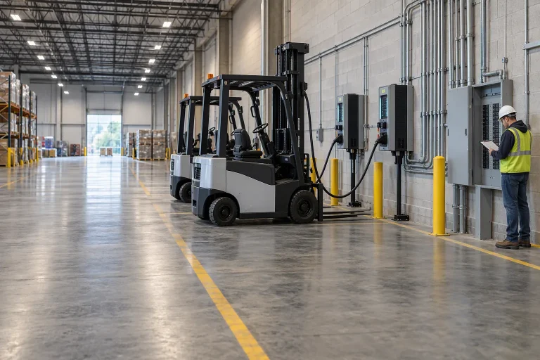 What Forklift Charging Infrastructure Actually Costs to Install